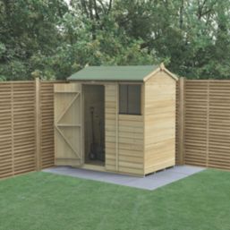 Forest Beckwood 6' x 4' (Nominal) Reverse Apex Shiplap Timber Shed