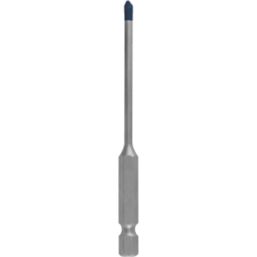 Bosch Expert HEX 9 Hex Shank Tungsten Carbide Tile Glass Drill Bit 3mm x 90mm Screwfix