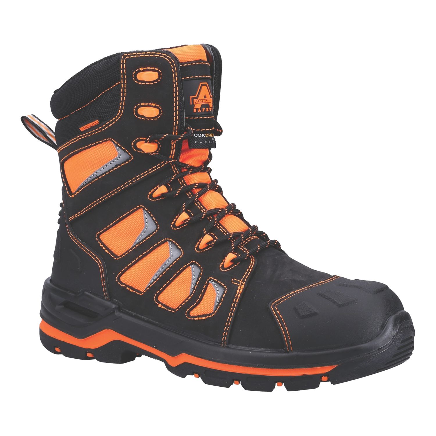 Amblers AS972C Beacon Size 6.5 Orange Waterproof Safety Boots (585XK)