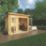Mercia Studio 9' x 9' (Nominal) Pent Timber Log Cabin