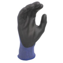 MCR Safety Graphene Fibre CT1071PU Cut-Resistant Gloves Blue/Black X Large