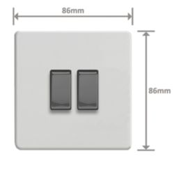 Varilight  10A 2-Gang 2-Way Light Switch  Paintable
