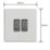 Varilight  10A 2-Gang 2-Way Light Switch  Paintable