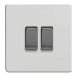 Varilight  10A 2-Gang 2-Way Light Switch  Paintable