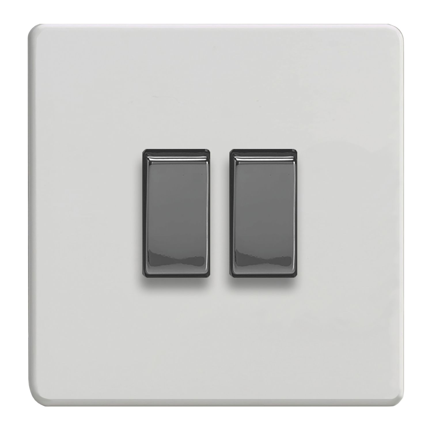 Varilight 10A 2-Gang 2-Way Light Switch Paintable (585YT)