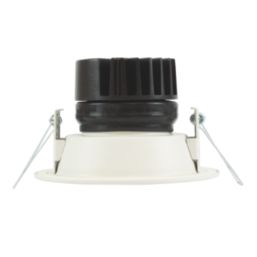 Collingwood H5 500 Silver Reflector Tilt  Fire Rated LED Downlight Matt White 5W 550-600lm