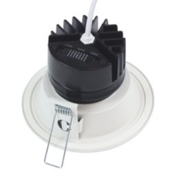 Collingwood H5 500 Silver Reflector Tilt  Fire Rated LED Downlight Matt White 5W 550-600lm