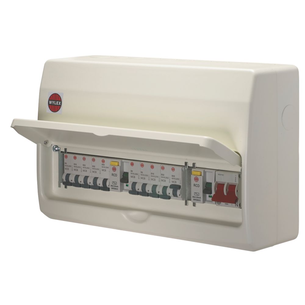 Domestic Consumer Units | Fuse Boards | Screwfix.com wylex 3 way consumer unit fuse box 