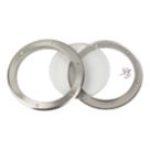 Mottez Round Porthole Vision Panel 260mm Brushed & Polished Steel