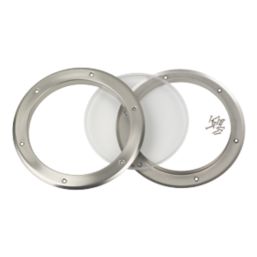 Mottez Round Porthole Vision Panel 260mm Brushed & Polished Steel