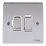 Schneider Electric Ultimate Low Profile 13A Switched Fused Spur  Polished Chrome with White Inserts