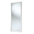 Spacepro Shaker 1-Door Sliding Wardrobe Door White Frame Mirror Panel 610mm x 2260mm