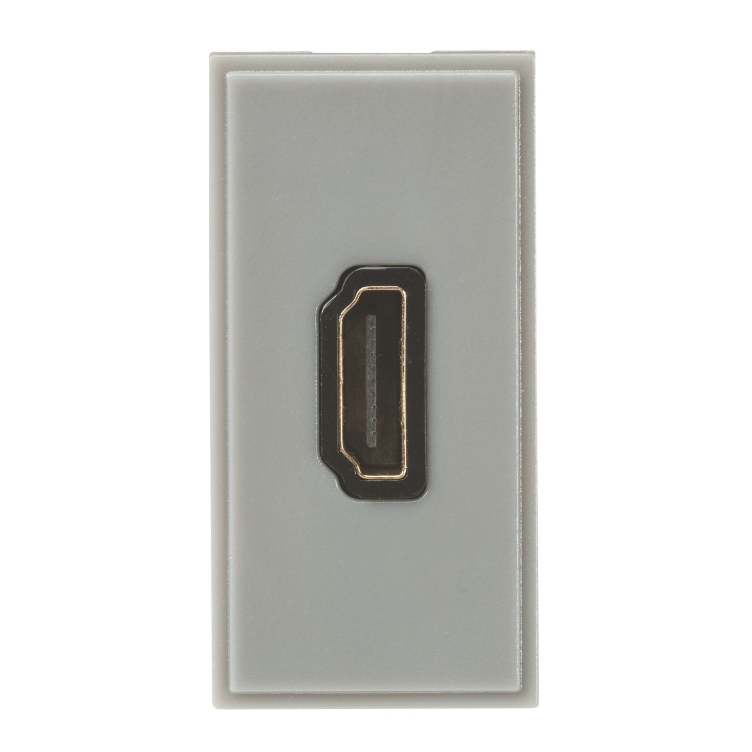 Knightsbridge Single Modular HDMI Outlet Grey (586CR)