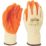 Site  Latex Builders Gloves Orange/Yellow Large