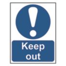 Essentials  "Keep Out" Sign 200mm x 150mm