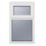 Crystal  Top Opening Obscure Triple-Glazed Casement White uPVC Window 610mm x 1190mm