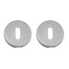 Eclipse  Fire Rated Standard Escutcheon (Pair) Satin Stainless Steel 52mm