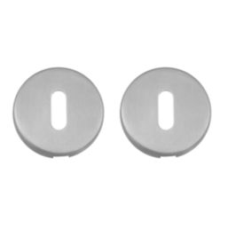 Eclipse  Fire Rated Standard Escutcheon (Pair) Satin Stainless Steel 52mm