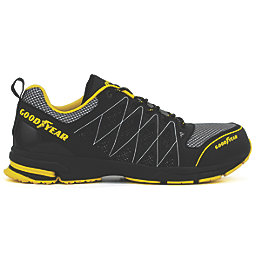 Goodyear GYSHU1502 Metal Free   Safety Trainers Black/Yellow Size 8
