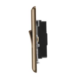 Arlec  10A 2-Gang 2-Way Light Switch  Antique Brass