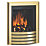 Be Modern Design Brass Rotary Control Inset Gas Manual Fire 510mm x 123mm x 605mm