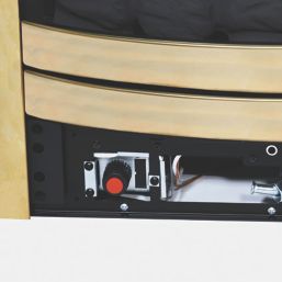 Be Modern Design Brass Rotary Control Inset Gas Manual Fire 510mm x 123mm x 605mm