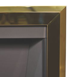 Be Modern Design Brass Rotary Control Inset Gas Manual Fire 510mm x 123mm x 605mm