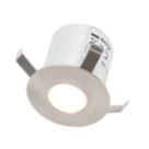 Culina Ohio 40mm Outdoor Cylindrical LED Lighting Satin Nickel 0.5W 20lm 2 Pack