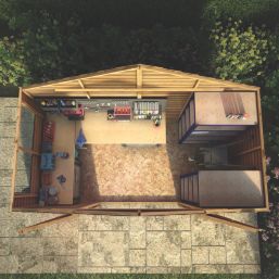 Mercia Value 10' x 5' (Nominal) Apex Overlap Timber Workshop