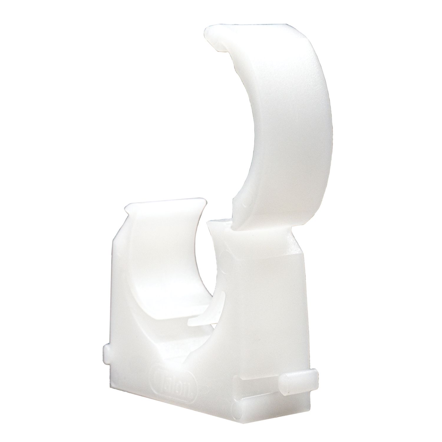 Talon 28mm Hinged Pipe Clips White 50 Pack (58742)