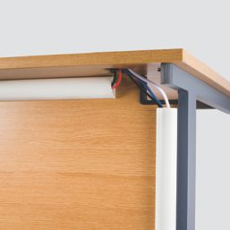 D-Line PVC White TV Trunking 50mm x 25mm x 1.5m