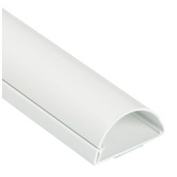 D-Line PVC White TV Trunking 50mm x 25mm x 1.5m