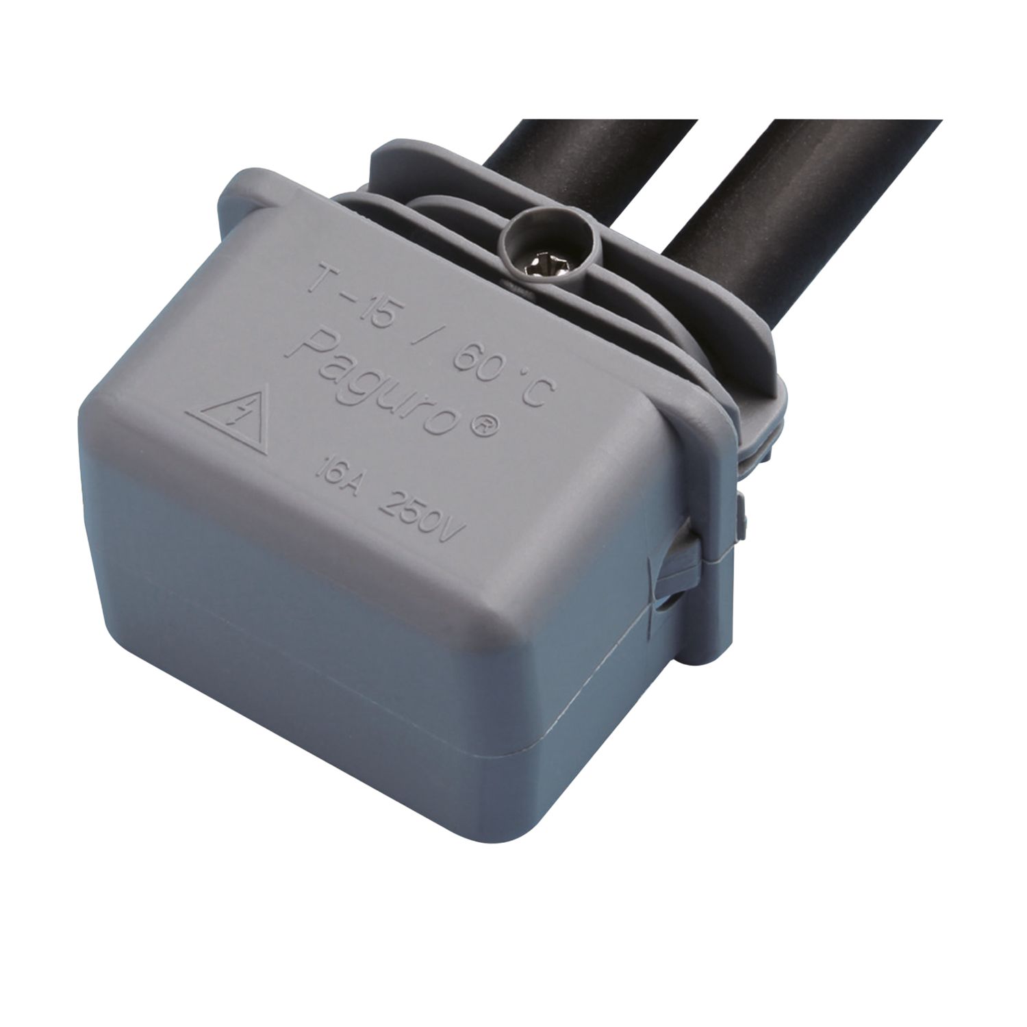 Hylec 2-Entry IP68 Gel In-Line Connector Grey (58767)