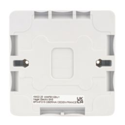 Hager Sollysta WMPB1/28 1-Gang Surface Pattress  Back Box 28mm
