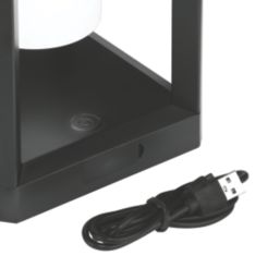 4lite Antheia Rechargeable LED Solar Lantern with Power Bank Anthracite 330lm