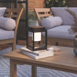 4lite Antheia Rechargeable LED Solar Lantern with Power Bank Anthracite 330lm