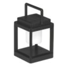 4lite Antheia Rechargeable LED Solar Lantern with Power Bank Anthracite 330lm