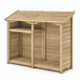 Rowlinson Heritage Double 6' 6" x 2' (Nominal) Timber Log Store