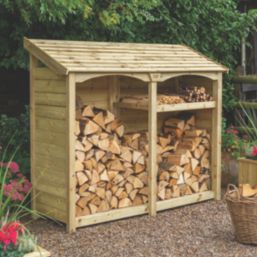 Rowlinson Heritage Double 6' 6" x 2' (Nominal) Timber Log Store