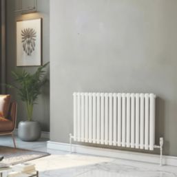 Reina Elips Single 600mm x 1440mm 3770BTU White Horizontal Designer Radiator
