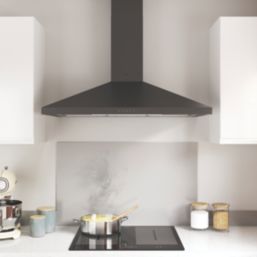 Cooke & Lewis  Chimney Hood Black 898mm