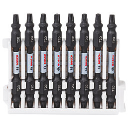 Bosch  1/4" 65mm Hex Shank TX20 Impact Control Double-Ended Screwdriver Bits 8 Piece Set