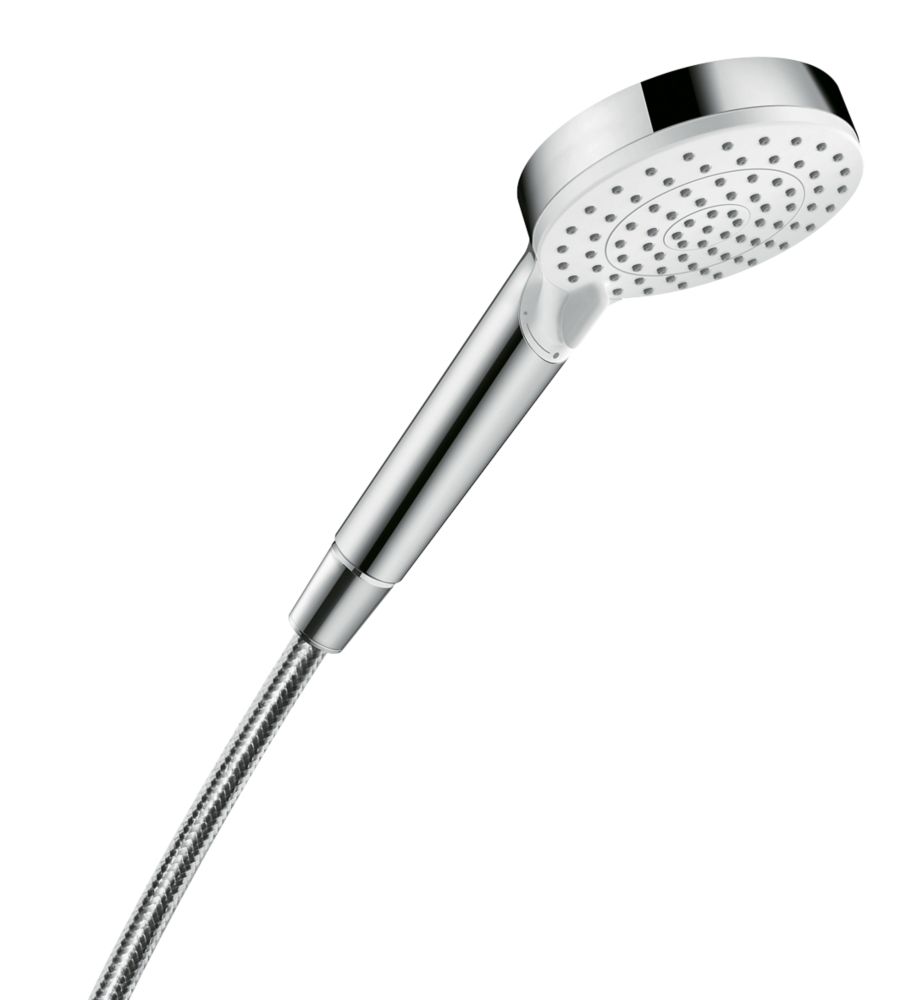 Hansgrohe Crometta Vario Shower Handset Chrome / White 100mm x 210mm