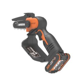 Worx WG324E 20V 1 x 2.0Ah Lithium PowerShare  Cordless 12cm Pruning Chainsaw