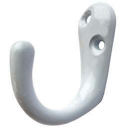 Smith & Locke Robe Hooks White 48mm 5 Pack