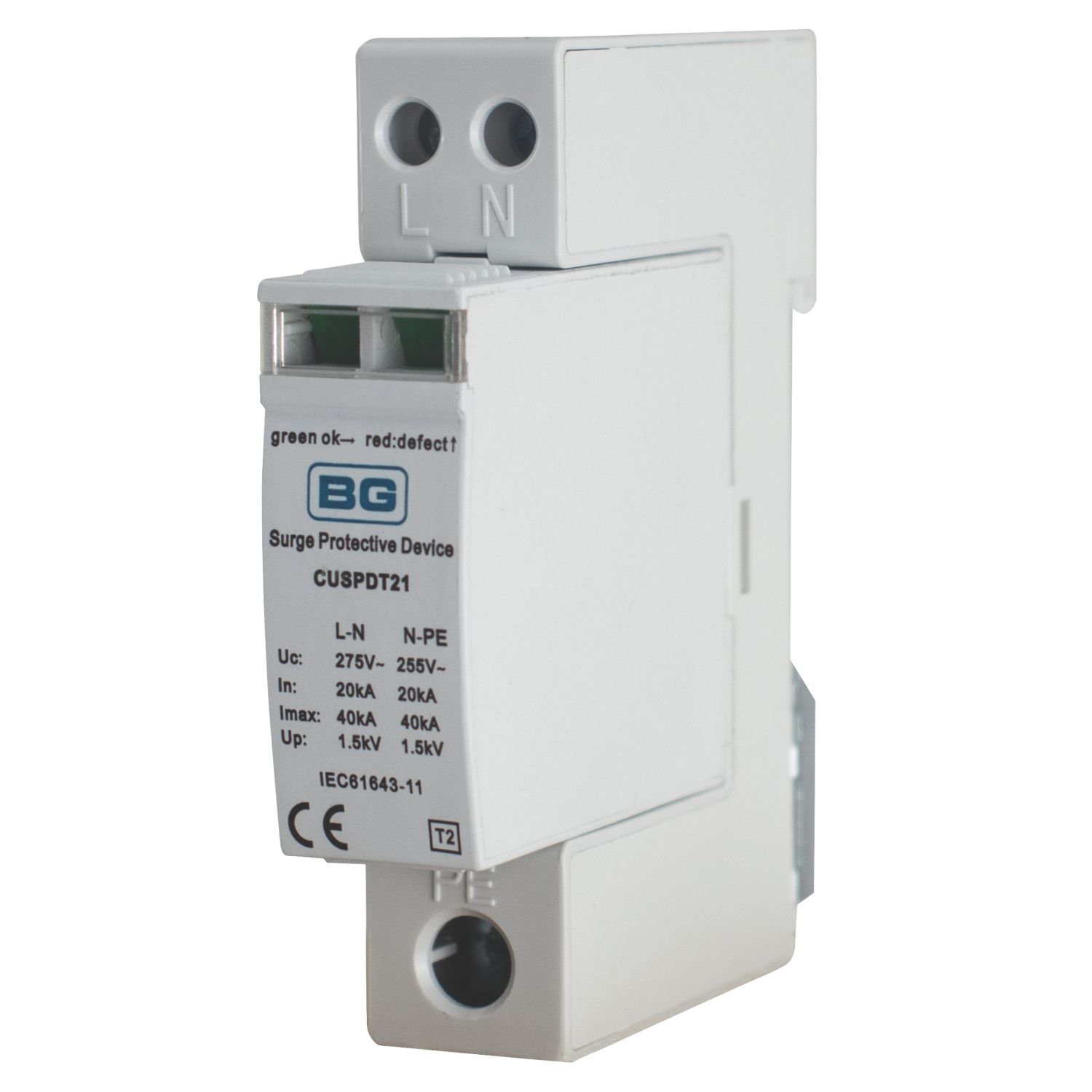 British General Fortress DP Type 2 Surge Protection Device 40kA (587JH)