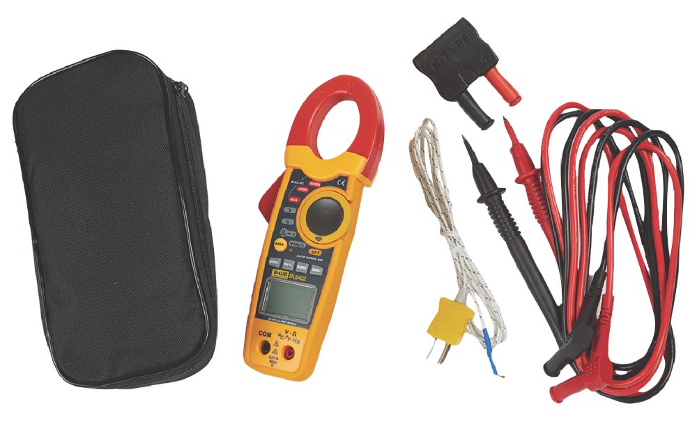 DiLog AC/DC Digital Clamp Meter 1000A Screwfix