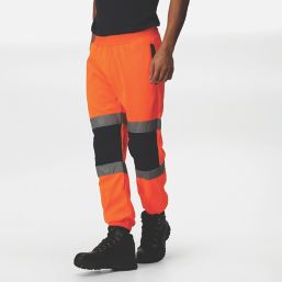 Regatta Pro Hi-Vis Joggers Orange/Navy 2X Large 37" W 28" L