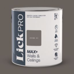 LickPro Max+ 2.5Ltr Brown 03 Matt Emulsion  Paint