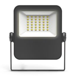 4lite  Outdoor LED Floodlight Black 30W 3150lm